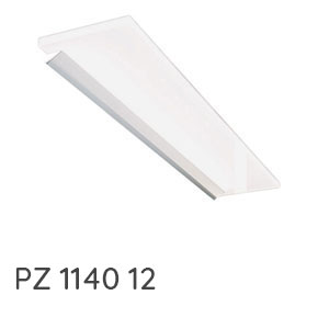 Aufsatzleuchte: LED-Aufsatzleuchte chrom matt - 1234 mm