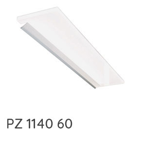 Aufsatzleuchte: LED-Aufsatzleuchte chrom matt - 634 mm