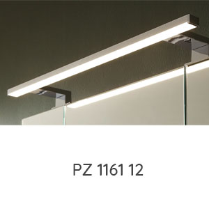 Aufsatzleuchte: LED-Aufsatzleuchte chrom - 1200 mm