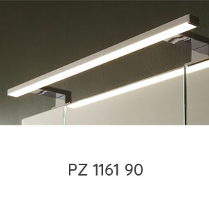 Aufsatzleuchte: LED-Aufsatzleuchte chrom - 900 mm