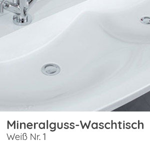 Waschtisch-Typ / -Farbe: Mineralguss Weiß 706 mm Breite