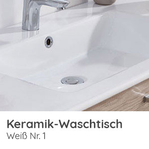 Waschtisch-Typ / -Farbe: Keramik-Waschtisch 720 mm Breite
