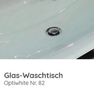 Waschtisch-Typ / -Farbe: Glas-Waschtisch optiwhite 712 mm Breite