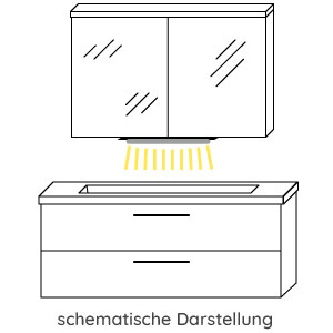 Waschplatz-Beleuchtung: LED, 12V, 2,8 Watt, 2900-6400K, Breite: 65 cm