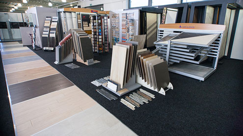 Badanwendung in der Ausstellung